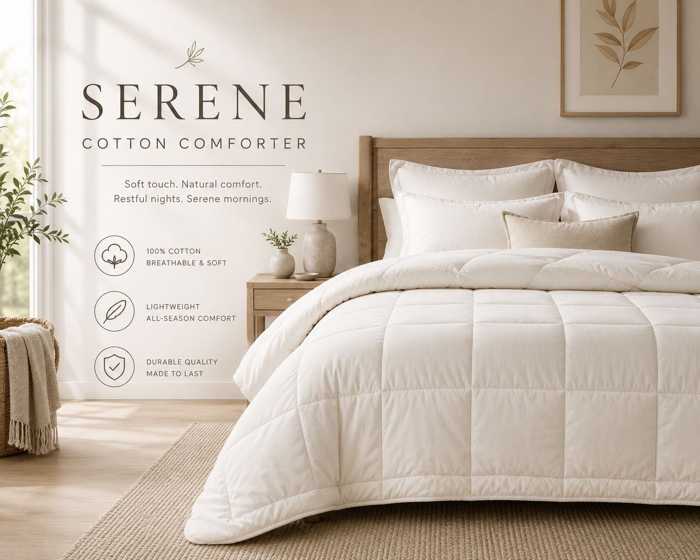 Folded Velina Home towels in warm neutral tones